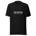 Iran Revolution: Locked, Loaded & Rising T-Shirt - Black