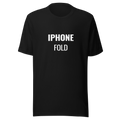 The "IPHONE FOLD" Tee: Revolutionary Tech-Inspired Style - Black