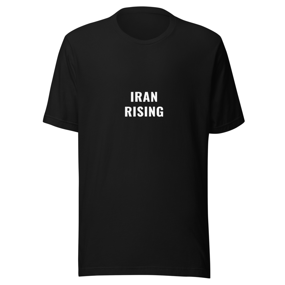 Iran Rising T-Shirt: Wear the Movement - Black