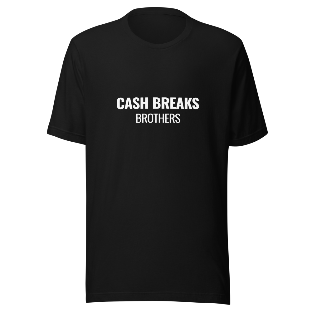 Cash Breaks Brothers T-Shirt: The Ultimate Statement Tee - Black