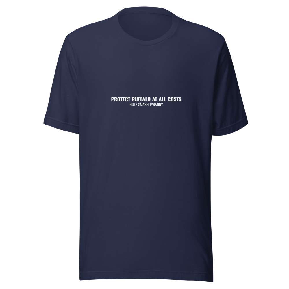 Protect Ruffalo At All Costs - Hulk Smash Tyranny T-Shirt - Navy