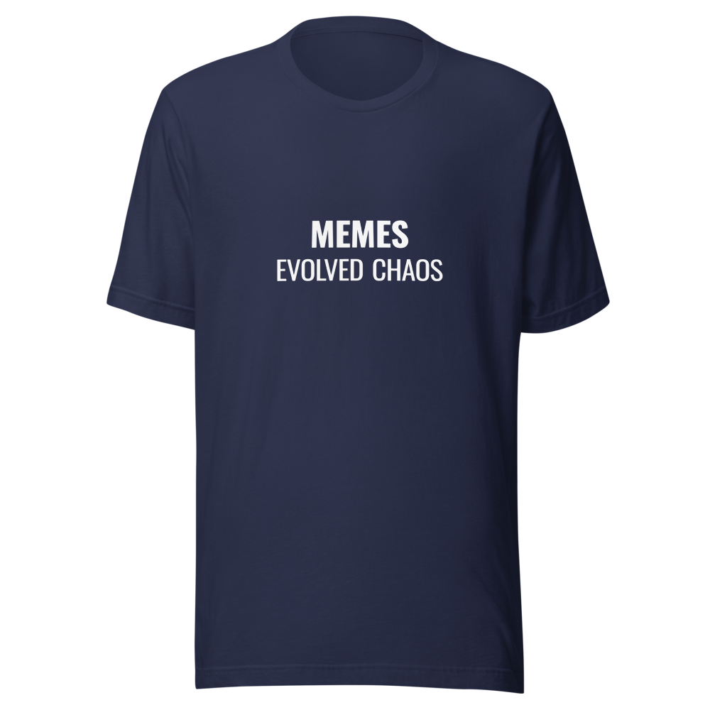 MEMES EVOLVED CHAOS T-Shirt - Navy